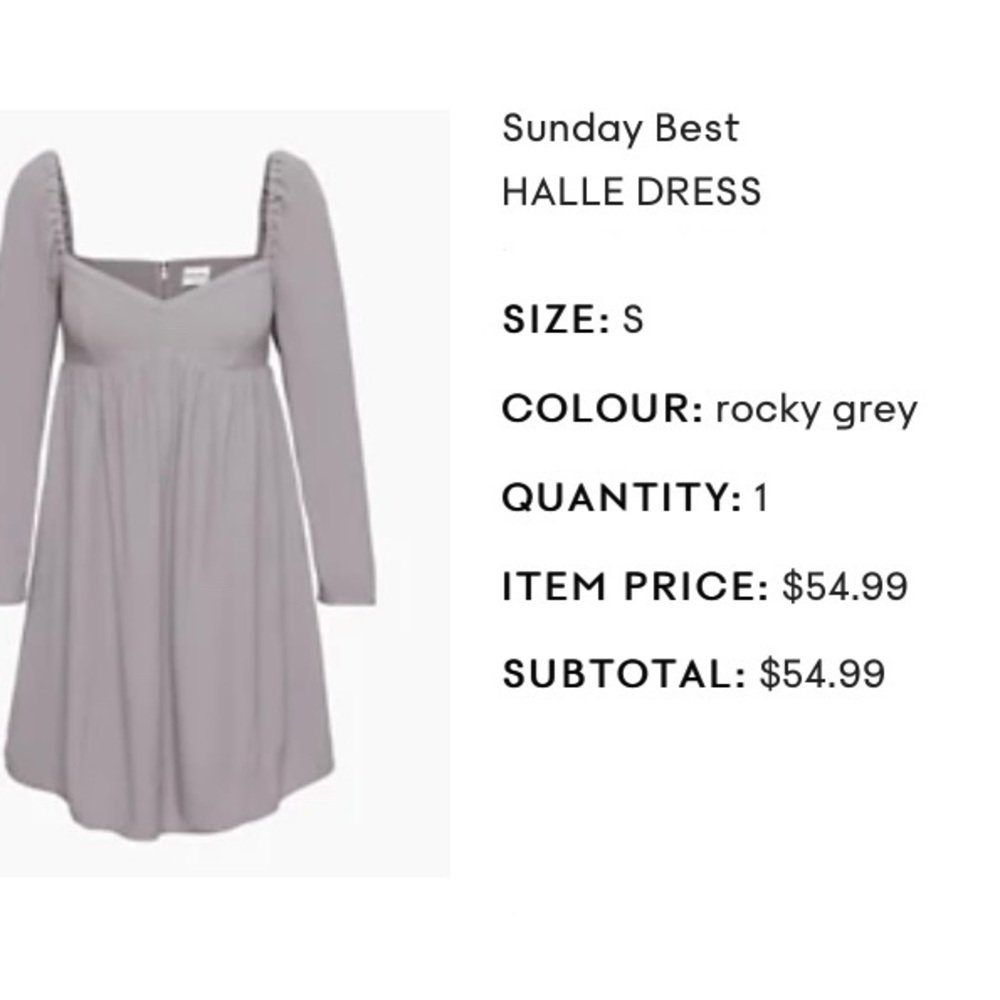 Sunday Best Halle dress